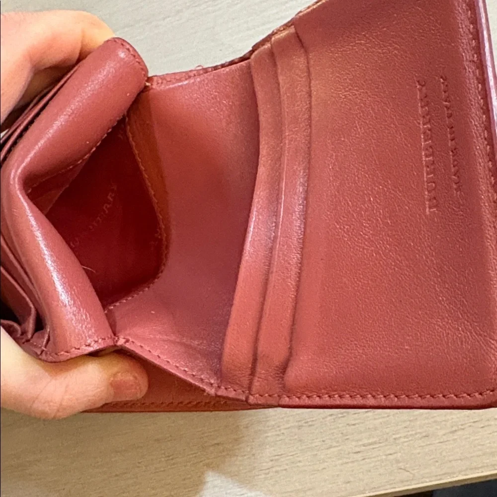 Burberry‎ Red Leather compact wallet 4